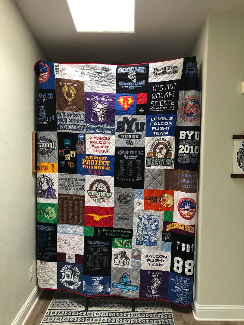 College Shirt Quilt